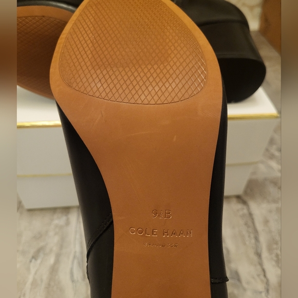 Cole Haan Black Ankle Booties with Pointed Toe - Picture 7 of 11